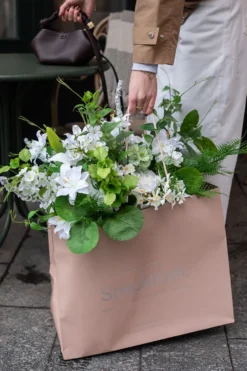 Lilje Kunstig Blomst - Hvid | Lille
