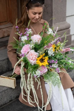 Pæon Kunstig Blomst - Rose