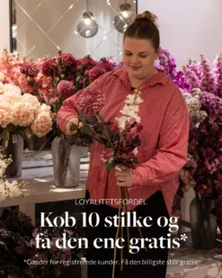 Rose Kunstig Blomst - Rød